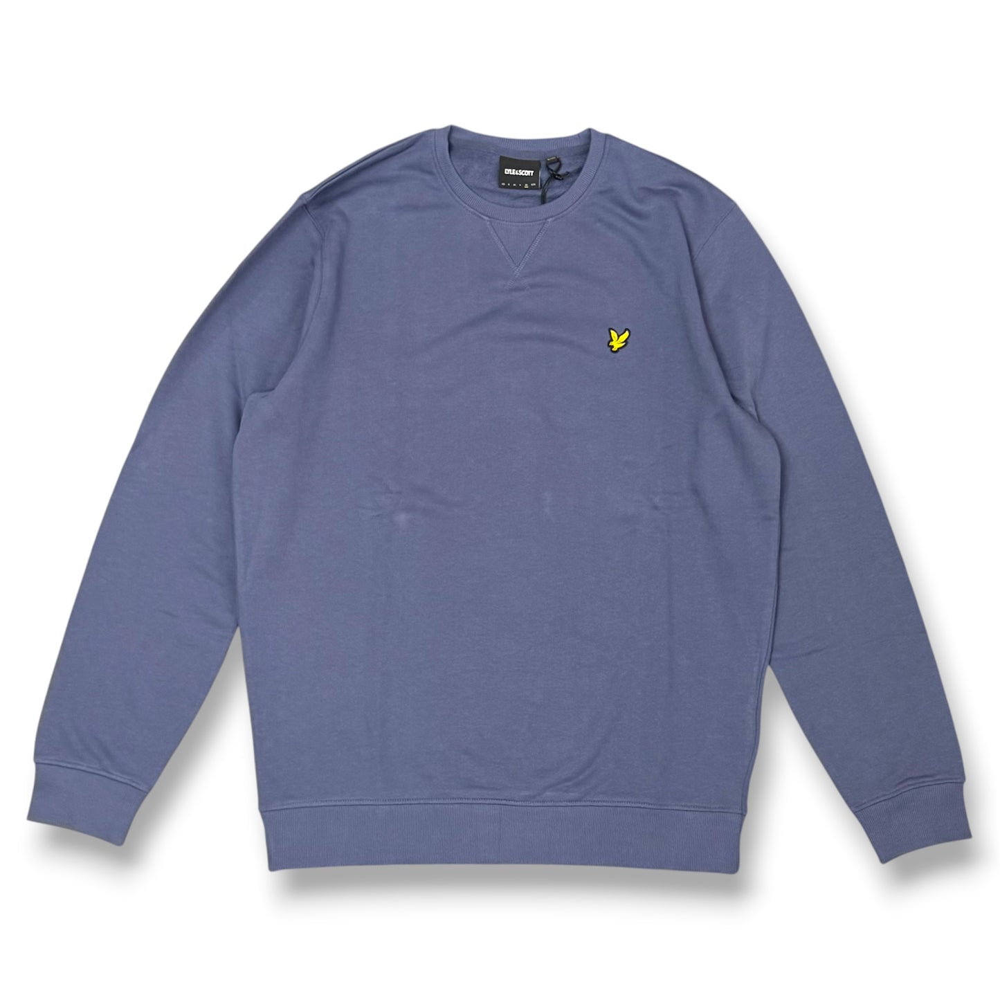 LYLE SCOTT- Felpa estiva Uomo girocollo, tex.cotone garzato, Col.Cool Indigo