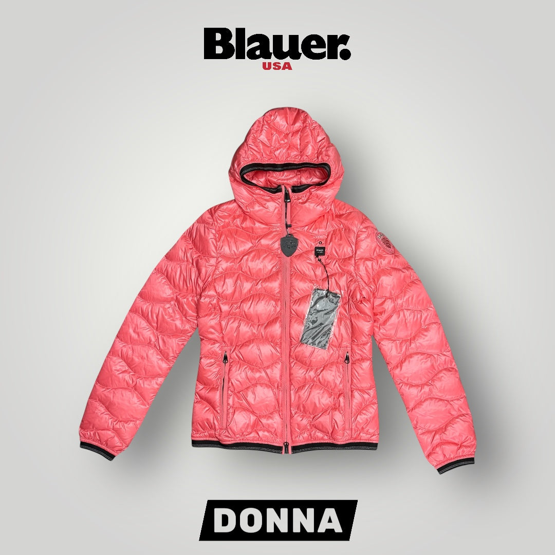 Giubbotto Blauer Donna, trama ad onde, (Imbott.Piuma), Col.Corallo