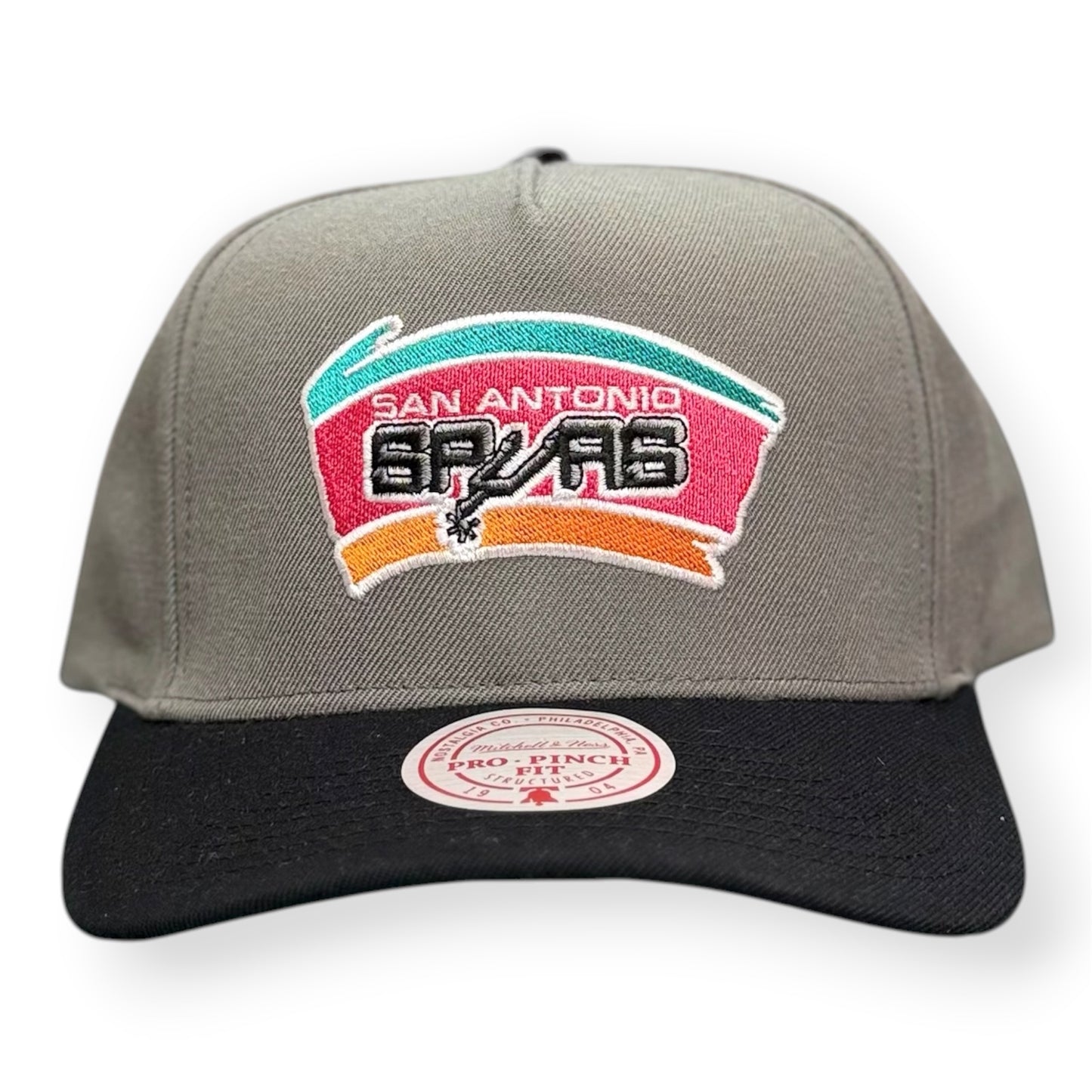 MITCHELL&NESS-Cappello SAN ANTONIO SPURS, Col.Grigio/Nero