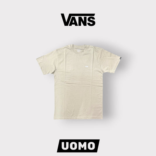 VANS- T-Shirt Uomo,Classic Fit con logo lato cuore, Col.Beige