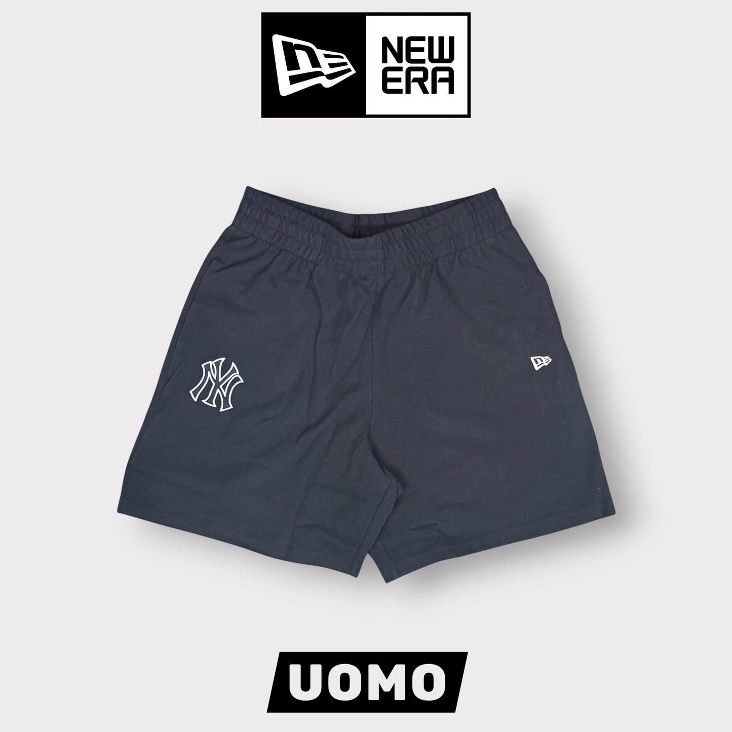 NEW ERA - Bermuda NEW YORK, tex. pique, Col.Blu