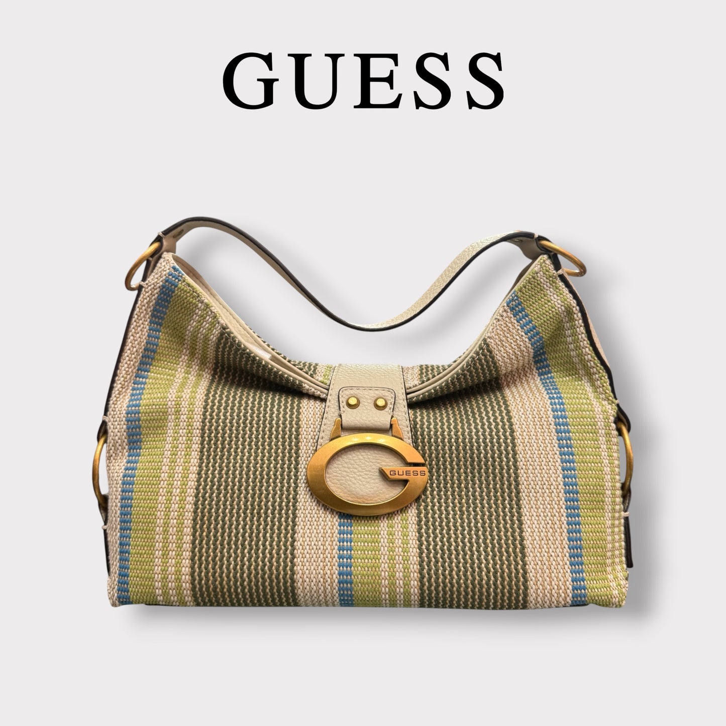 GUESS- Borsa Donna, Group:CAMDEN, Col.OLIVE MULTI