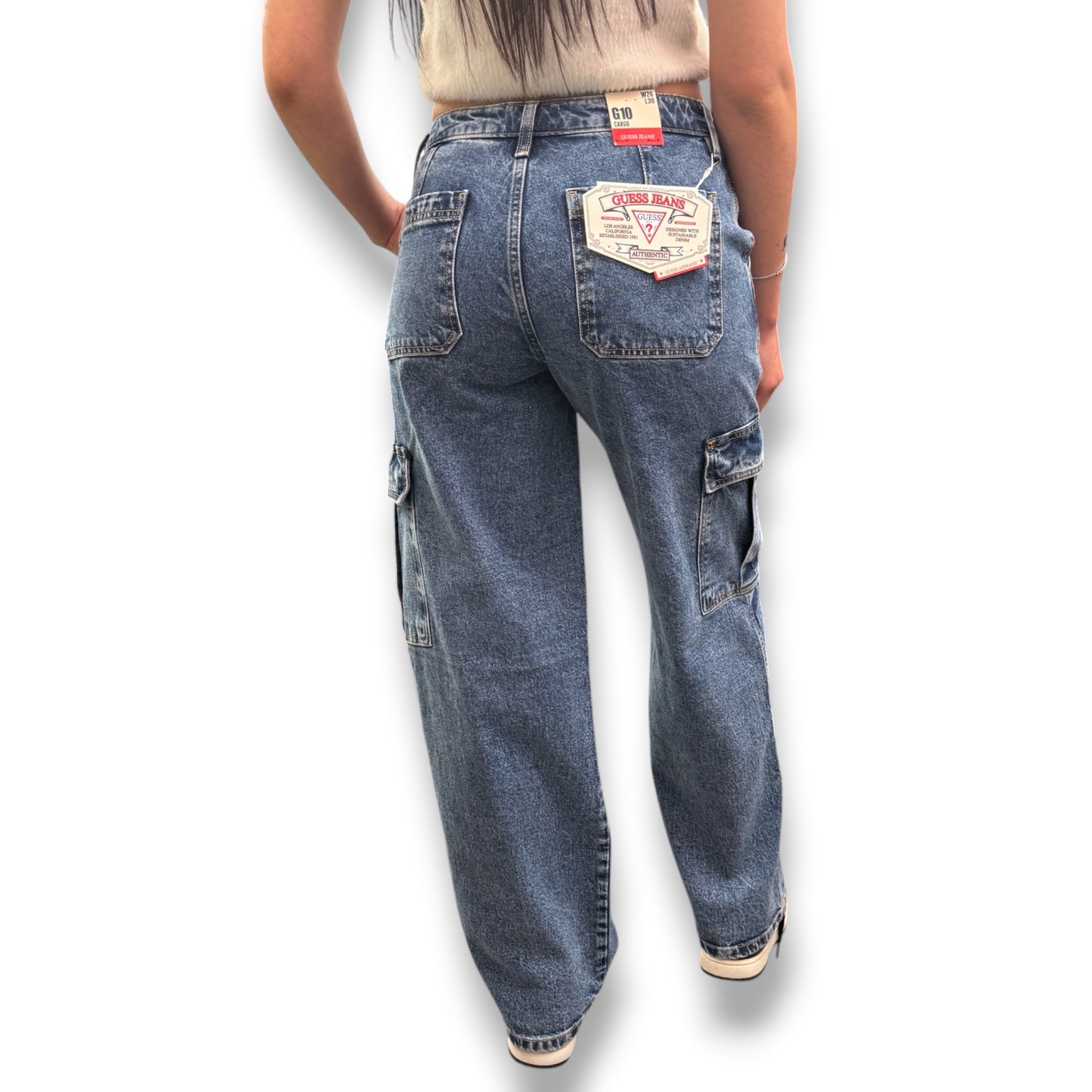 GUESS JEANS - Pantalone Donna, mod.Cargo, (L30)