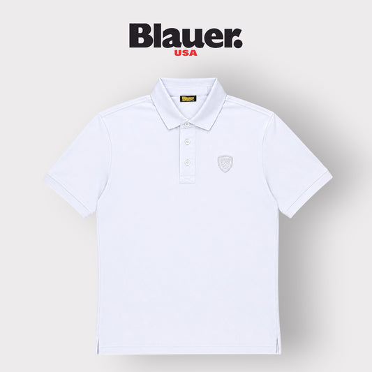 BLAUER- Polo Uomo, Regular Fit, mod.Albans, Col.Azzurro