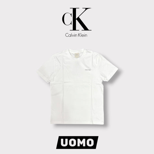 CALVIN KLEIN- T-shirt Uomo, con logo lato cuore, col.Bianco