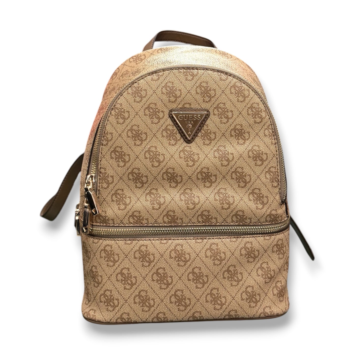 GUESS- Zaino Donna, Group:FOLLIE TRAVEL, (dimensione piccola), Col.Latte Logo