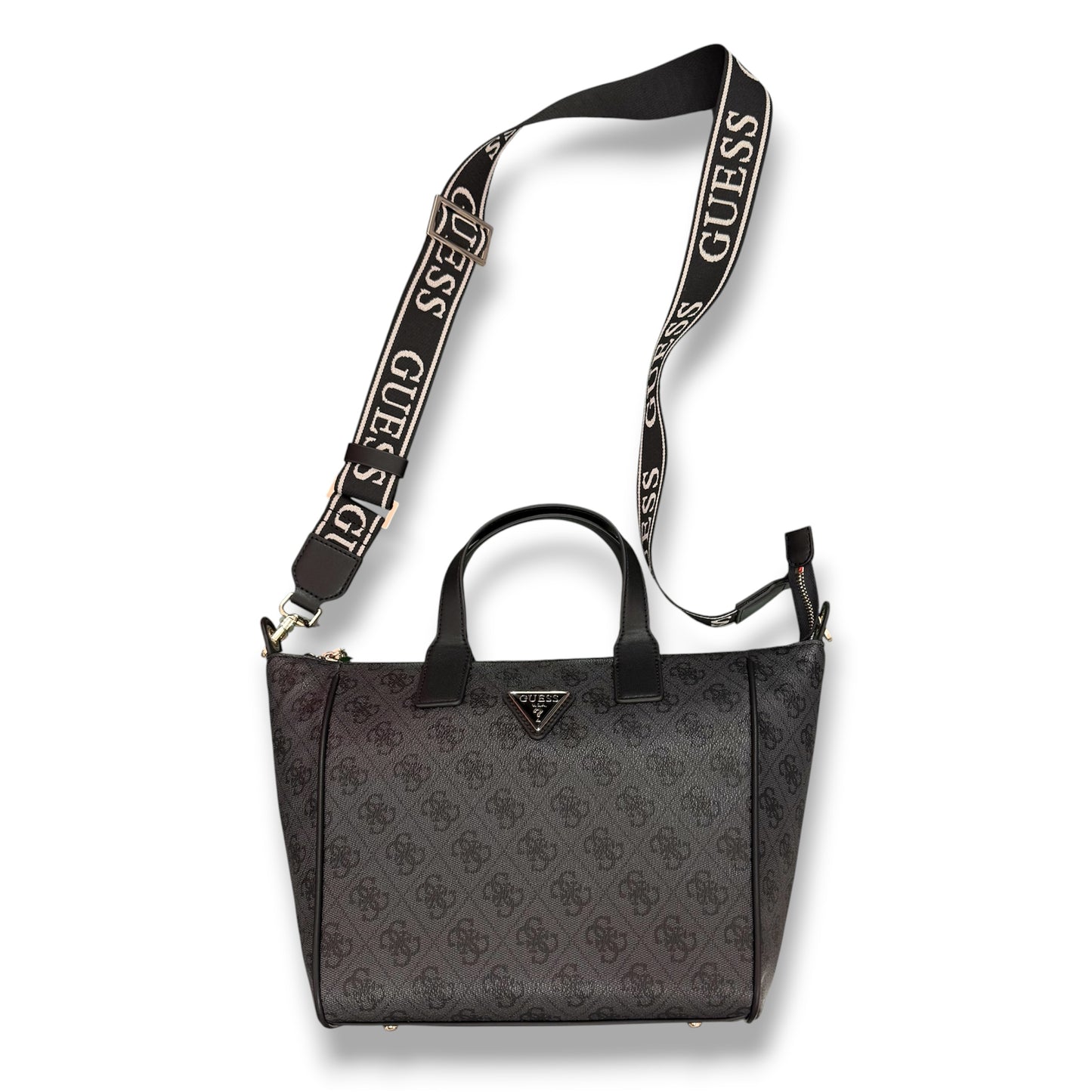 GUESS- Borsa Donna, Group:FOLLIE TRAVEL, Col.COAL LOGO