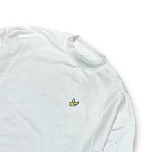 Carica l&#39;immagine nel visualizzatore di Gallery, MockNeck Sweatshirt Donna LYLE &amp; SCOTT estiva bianca in cotone garzato con collo stretto ComfortFit
