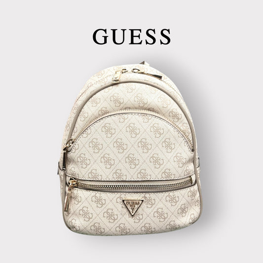 GUESS- Zaino Donna, Group:Manhattan II, (dimensione piccola), Col.Dark Taupe Logo
