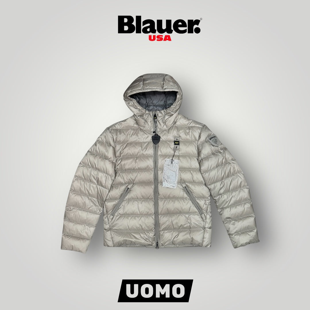 Giubbotto BLAUER, Col.Ghiaccio (imbott. Piuma - 2025)