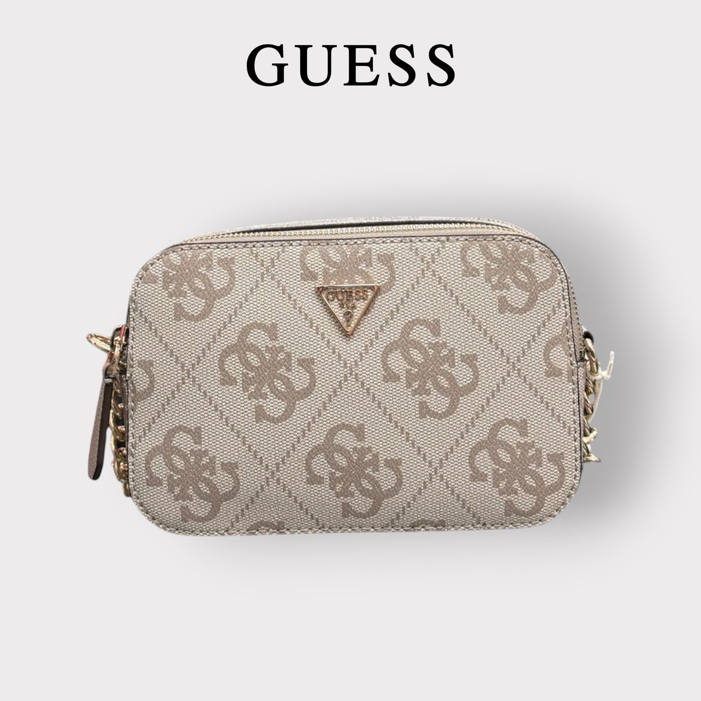GUESS- Borsa Donna, Group:NOELLE II, Col.DARK TAUPE LOGO