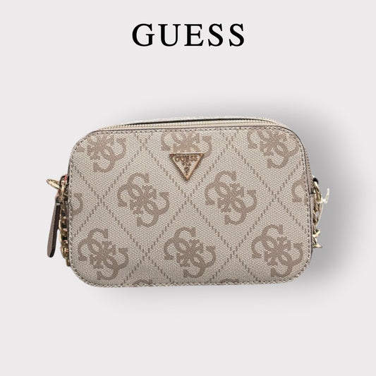 GUESS- Borsa Donna, Group:NOELLE II, Col.DARK TAUPE LOGO