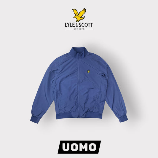 LYLE & SCOTT-Giubbotto Uomo, con cappuccio, mod.Funnel Neck Shell Jacket, col.Rich Navy