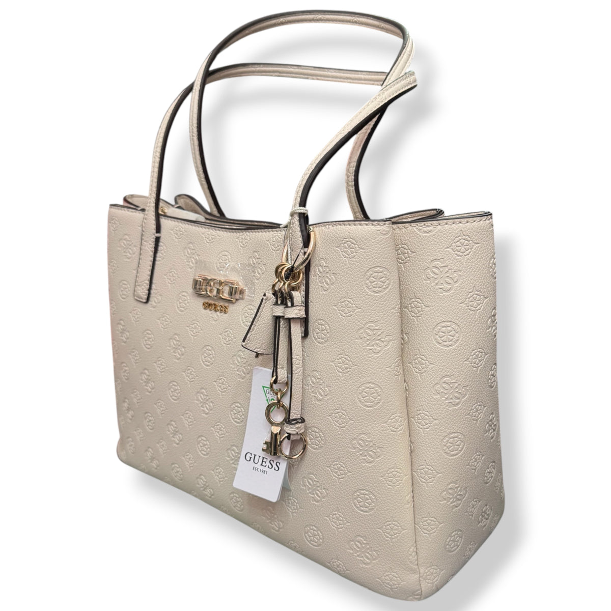 GUESS- Borsa Donna, Group:ANISE, Col.STONE LOGO