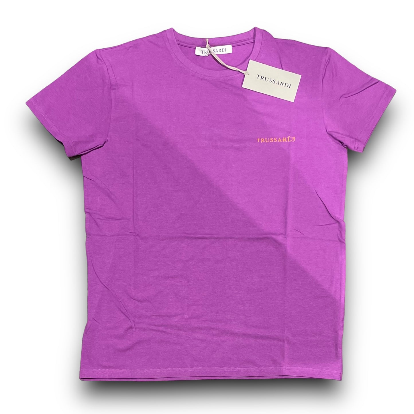 T-shirt TRUSSARDI Uomo con stampa lato cuore,col.Viola, RegularFit