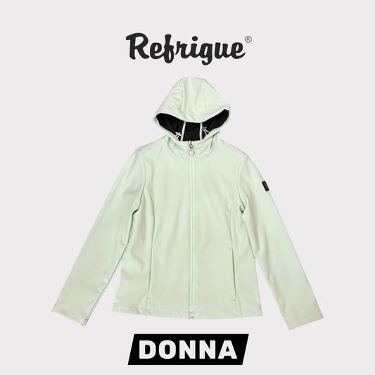 REFRIGUE- Giubbotto Donna estivo con cappuccio, mod.VASTA, Col.SAGE