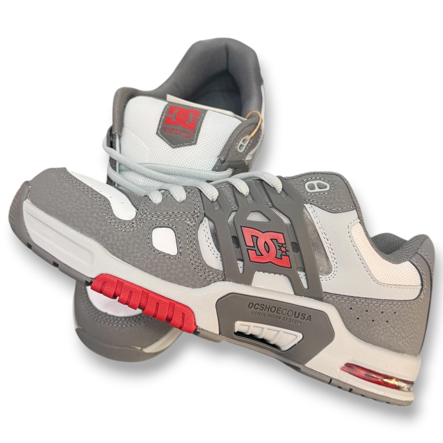 DC- Scarpe, col.Grigio/Rosso