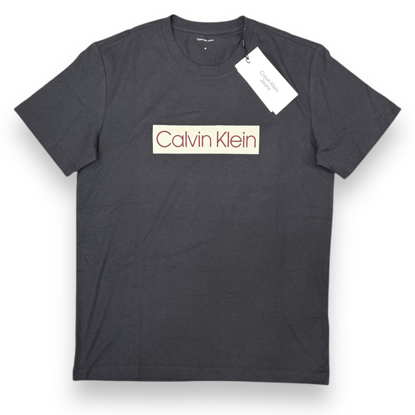 T-shirt CALVIN KLEIN, con stampa frontale, Col.Phantom