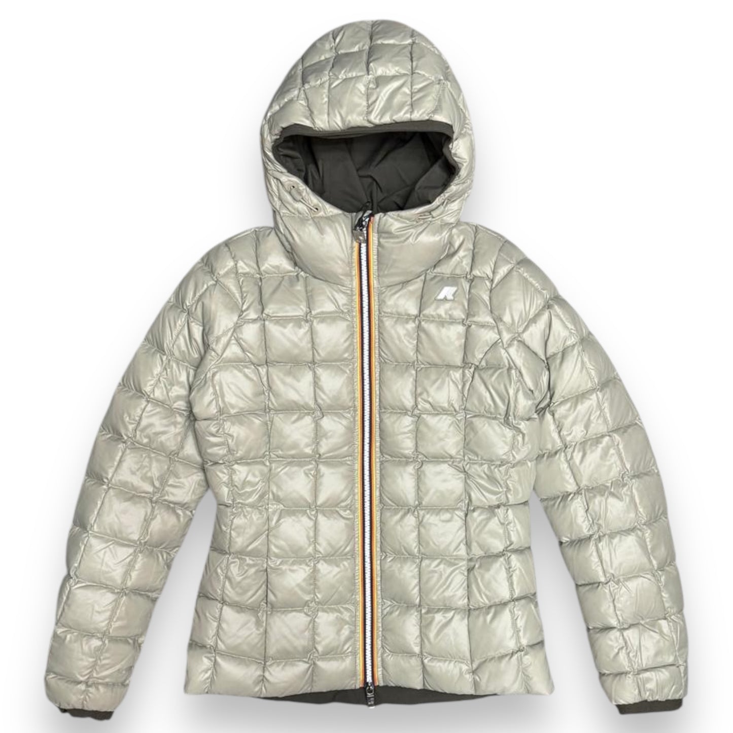 Giubbotto K-WAY Donna reversibile, mod.Lily St Thermo Double, Col.Black Olive-Green Oak