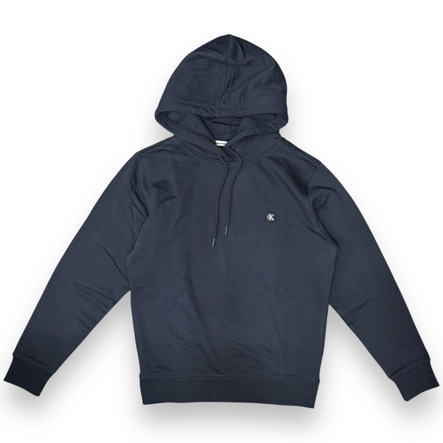 Felpa CALVIN KLEIN Uomo con cappuccio, tex. garzato, col.Blu scuro (targhetta lato cuore CK)