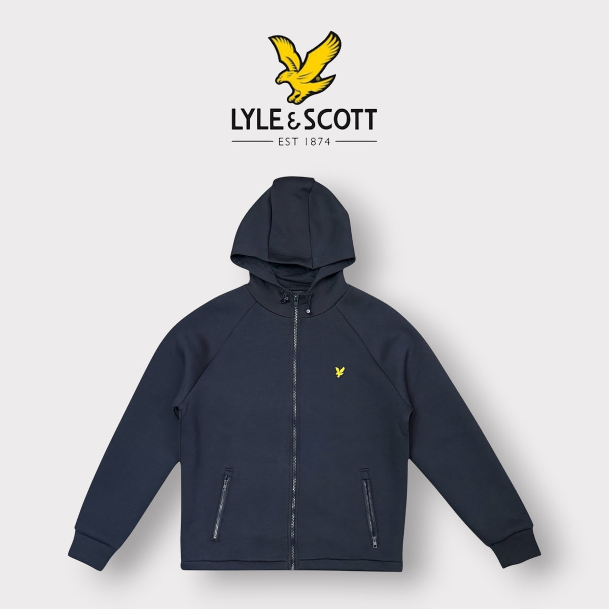 LYLE SCOTT - Giubbofelpa Uomo, tex.neoprene, Col.Navy