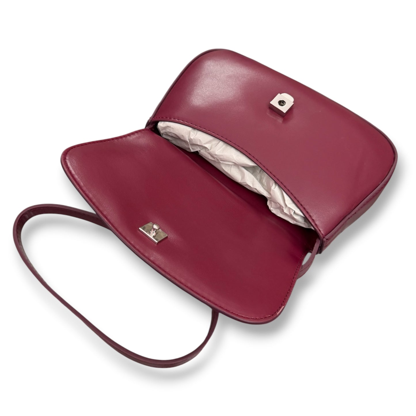 CALVIN KLEIN- Borsa Donna, Col.Bordeaux