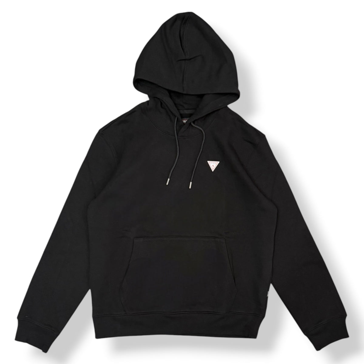 GUESS - Felpa Uomo con logo lato cuore, Col.Nero