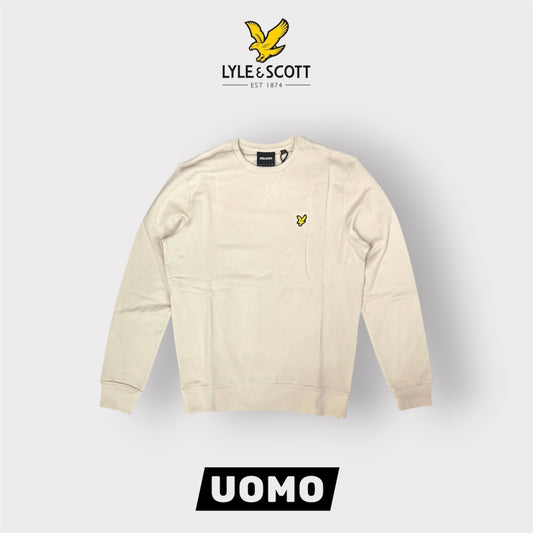 LYLE & SCOTT- Felpa Uomo girocollo, tex.garzato, Col.Cove