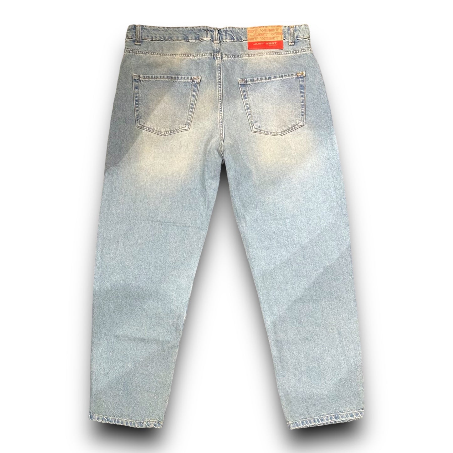 Jeans Just West Uomo in Denim sabbiato, BaggyFit