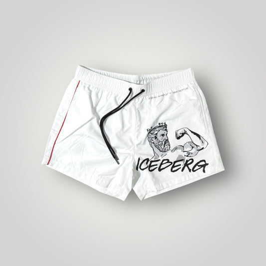 Costume Uomo ICEBERG BEACHWEAR, Col.Bianco MOD.(ICEGMBS03)-(veste piccolo)