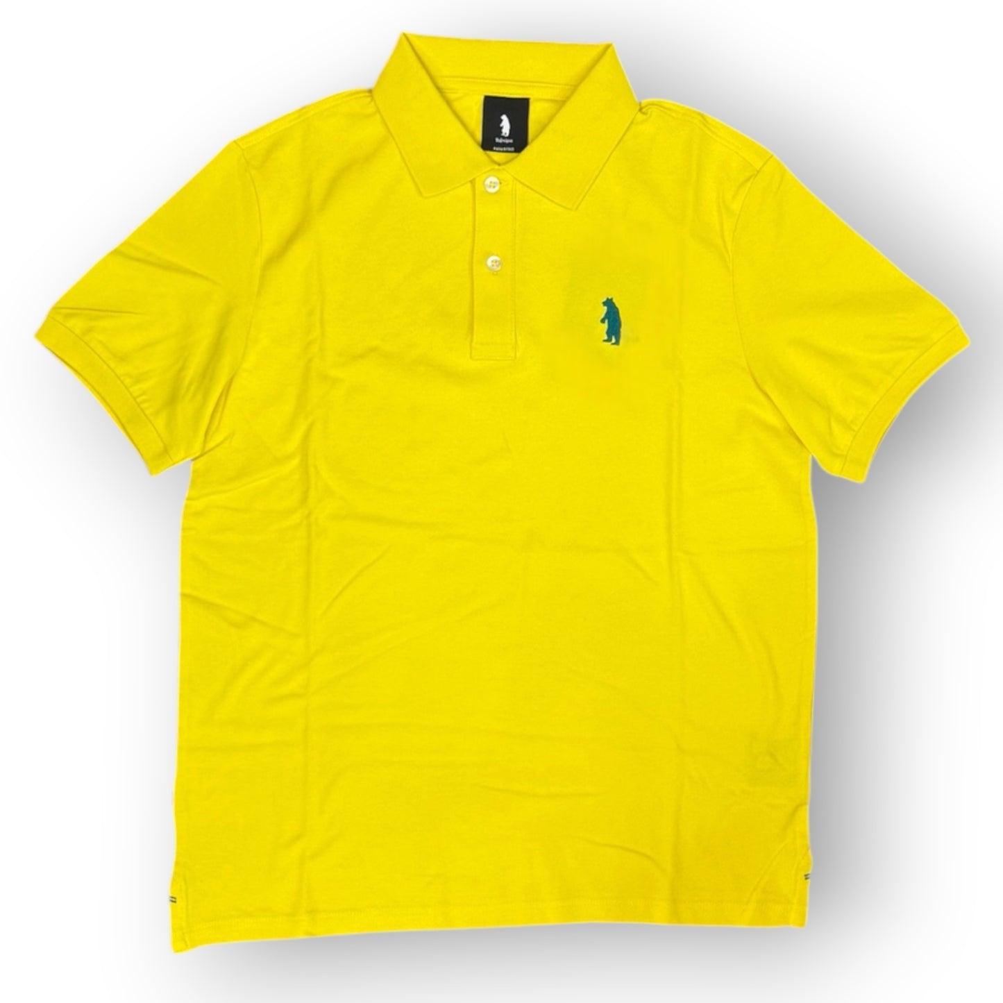 REFRIGUE- Polo Uomo, con logo lato cuore, col.Giallo
