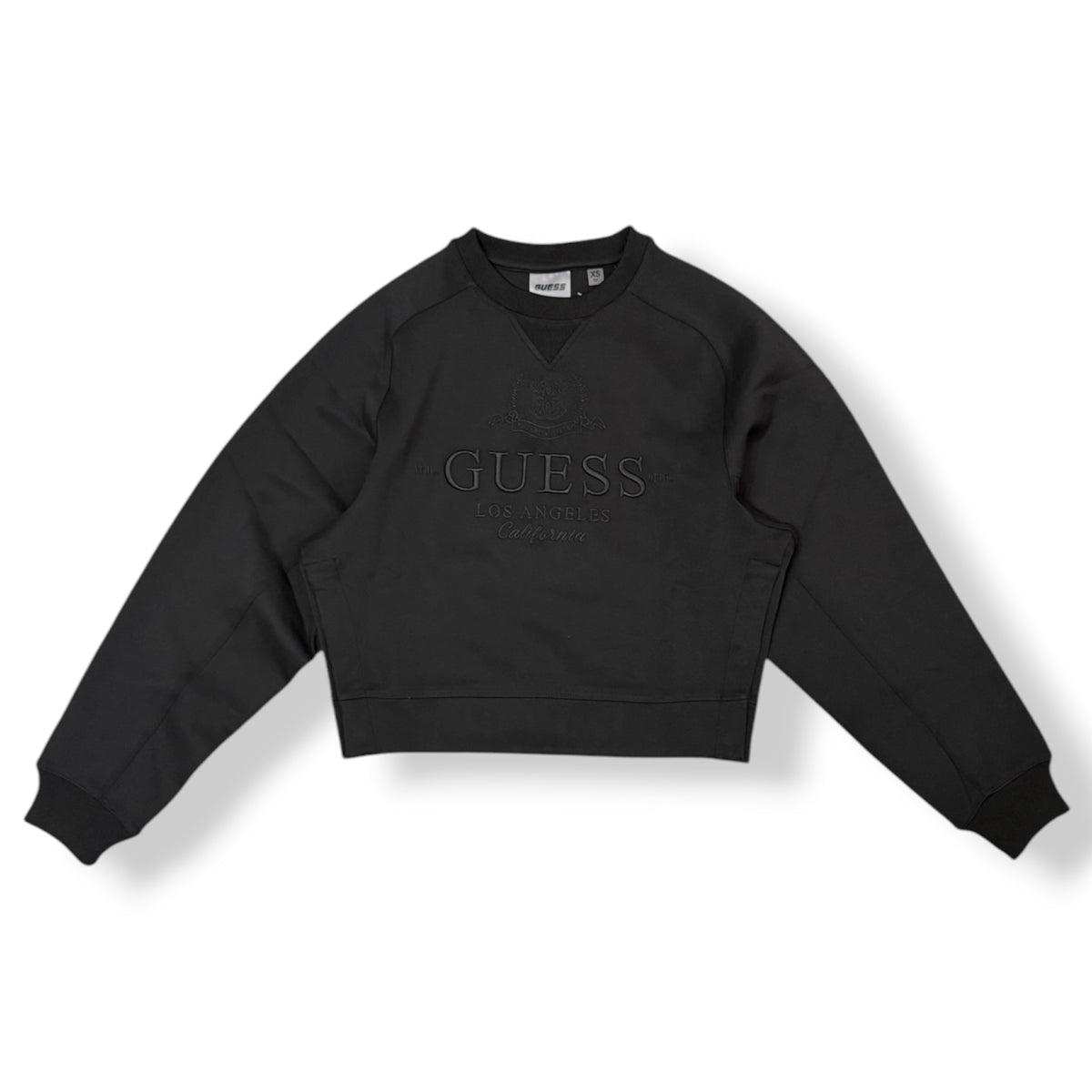 GUESS - Felpa Donna, girocollo , tex.tecnico, col.Nero