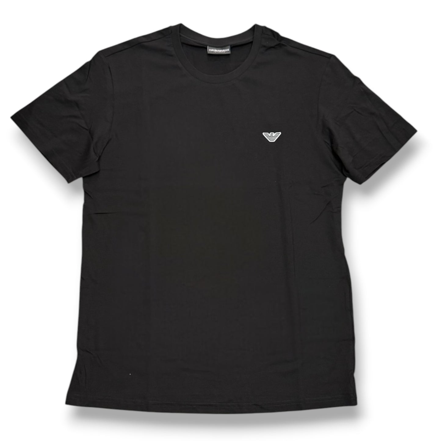 EMPORIO ARMANI- T-Shirt Uomo con logo ricamato lato cuore, Col.Nero