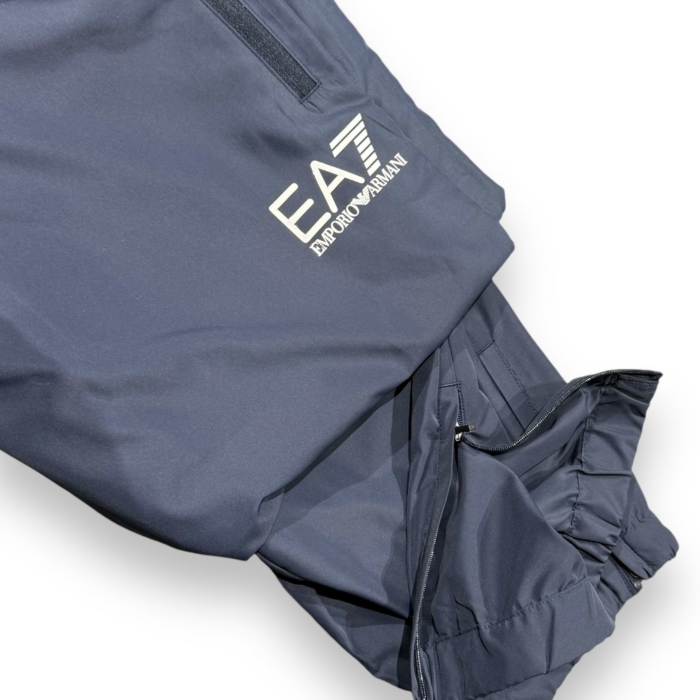 Tuta completa EA7 tessuto tecnico con zip, col.Blu Navy