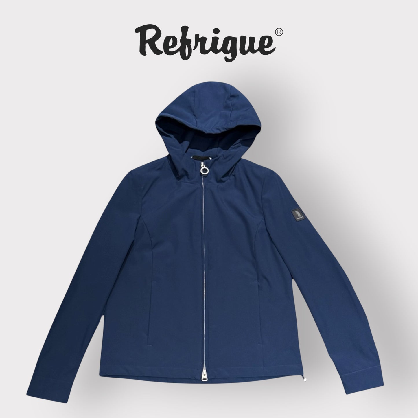 REFRIGUE- Giubbotto Donna estivo con cappuccio, mod.Roda, Col.Navy
