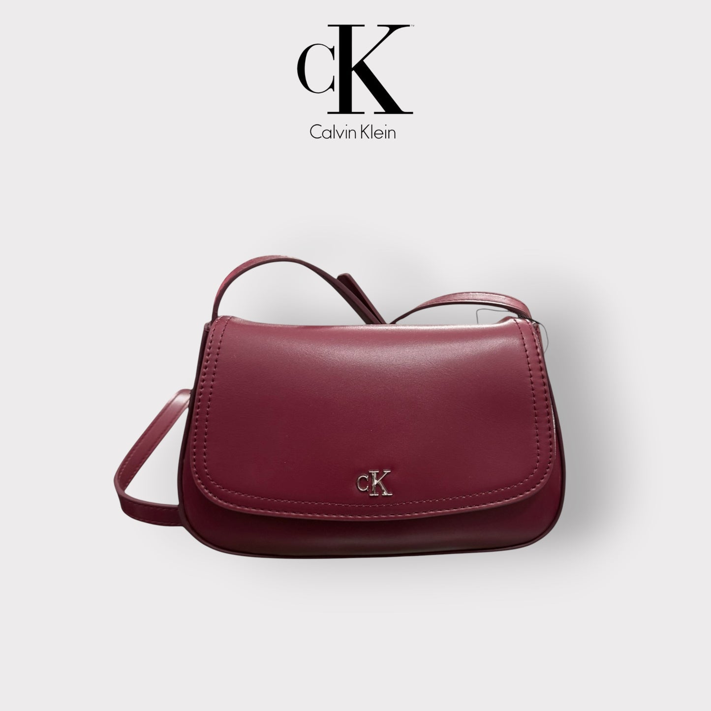 CALVIN KLEIN- Borsa Donna, Col.Bordeaux