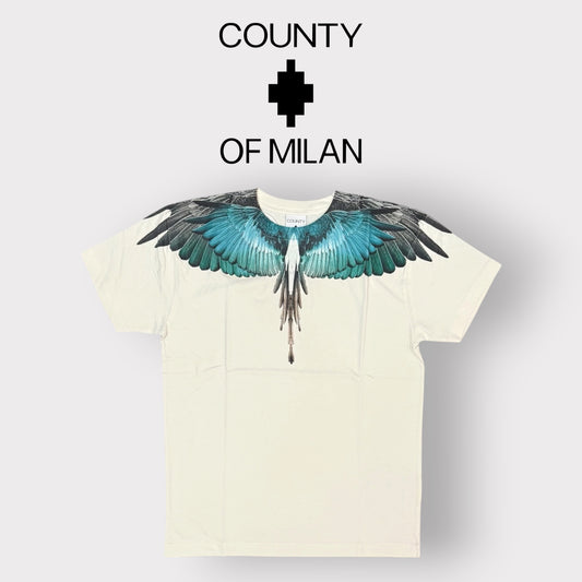 COUNTY OF MILAN- T-Shirt Uomo, (veste comoda), Col.Panna