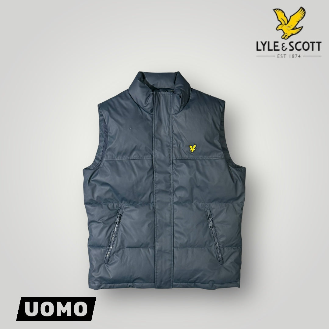 Giubbotto Smanicato LYLE & SCOTT Uomo, col. Dark Navy (Rubberised Wadded Gilet)
