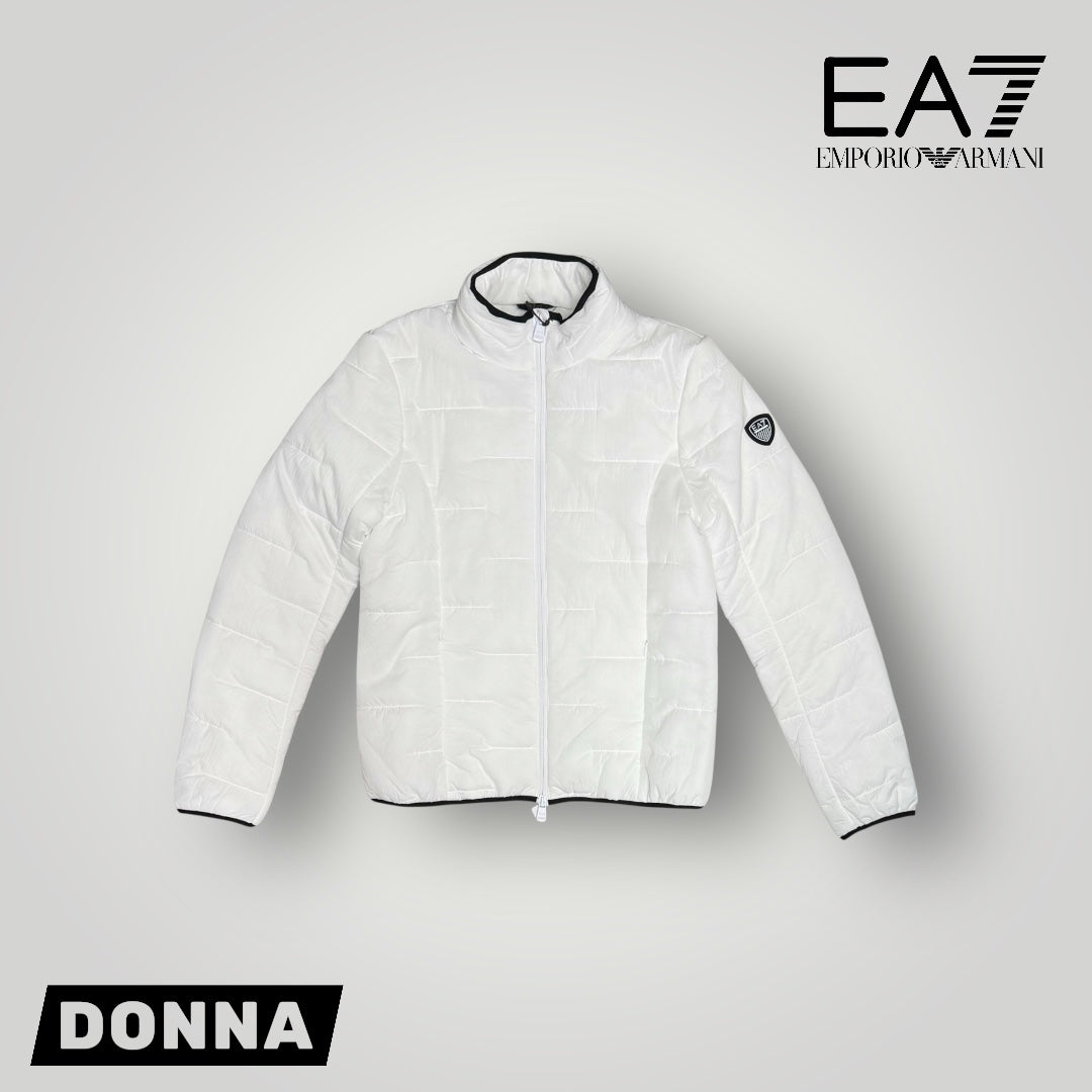 Giubbotto EMPORIO ARMANI Donna, con cappuccio nascosto , col.Bianco (blouson jacket)