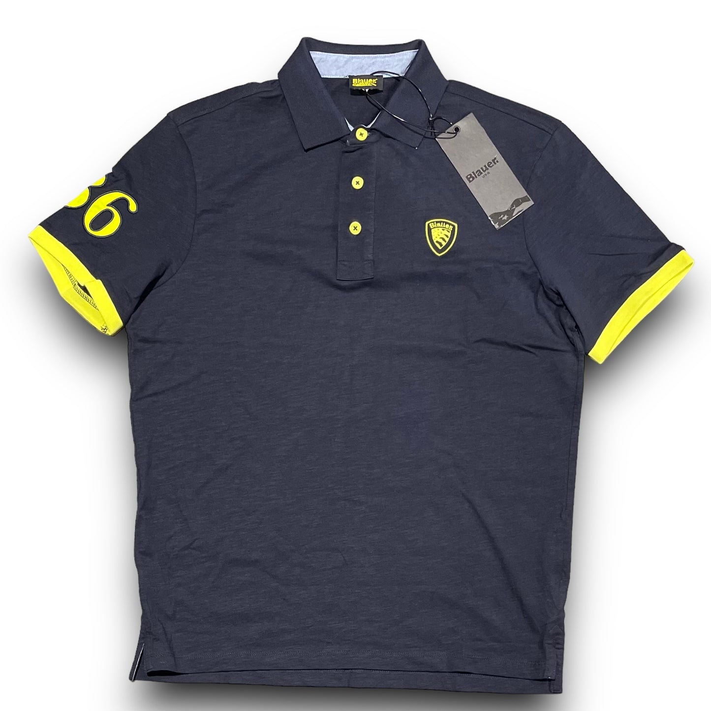 Polo BLAUER Uomo in maglina, RegulrFit, col.Blu