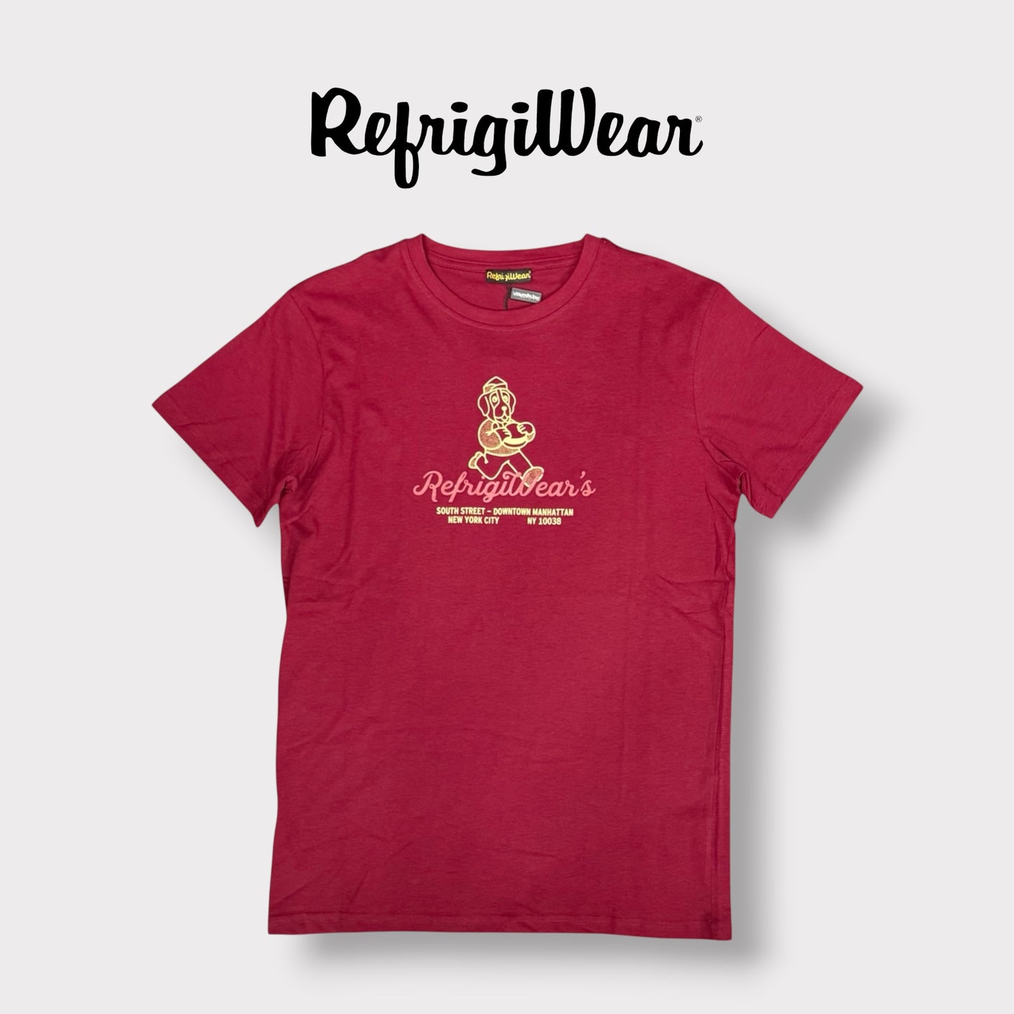 REFRIGIWEAR - T-Shirt Uomo con disegno frontale, Col.Bourdoux