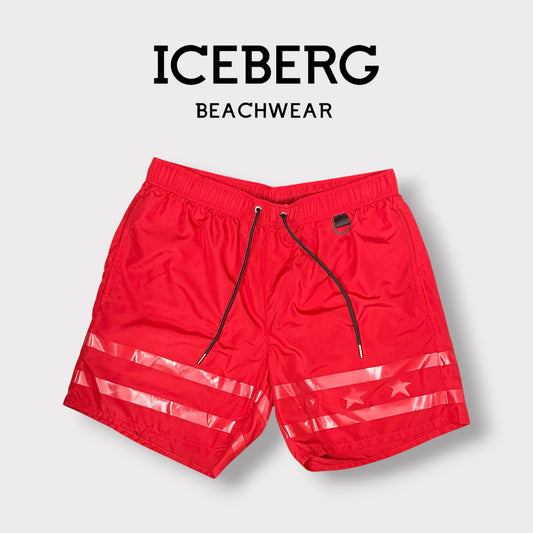 ICEBERG BEACHWEAR- Costume Uomo, col.Rosso