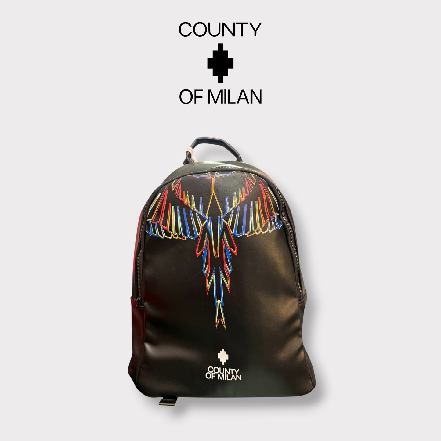 COUNTY OF MILAN - Zaino Uomo in pelle, Col.Nero