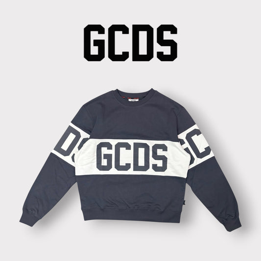 GCDS - Felpa girocollo, Col.Grigio