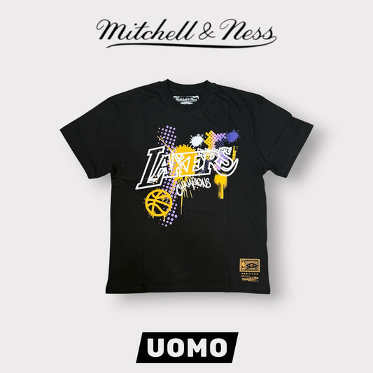 MITHCHELL&NESS- T-shirt Los Angeles Lakers, col.Nero