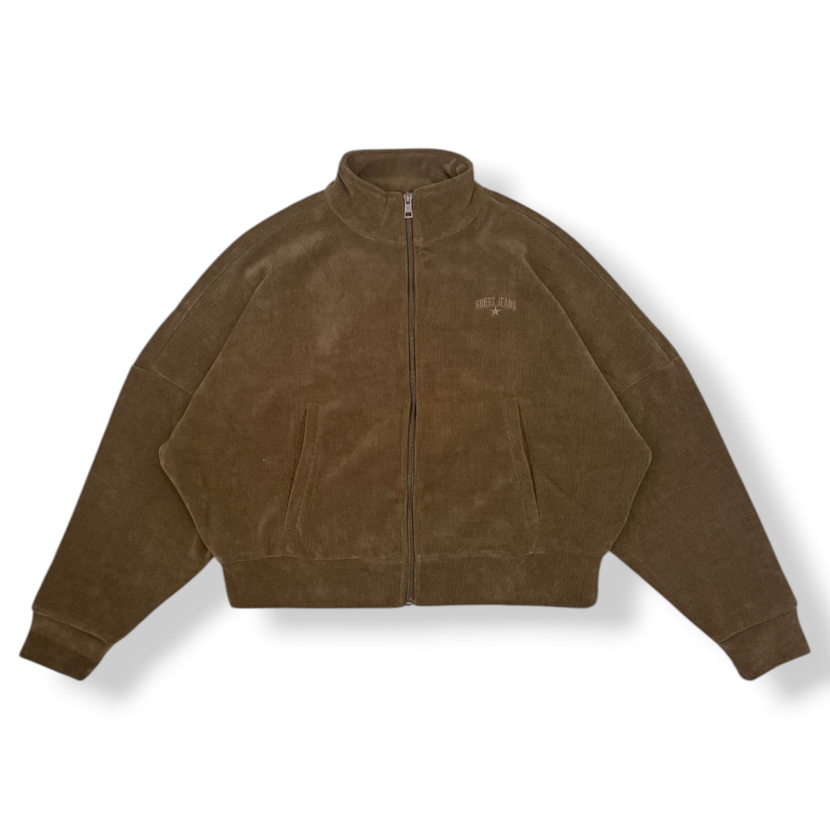 GUESS- Tuta completa Donna, a costine, tex.Velluto, Col.Marrone