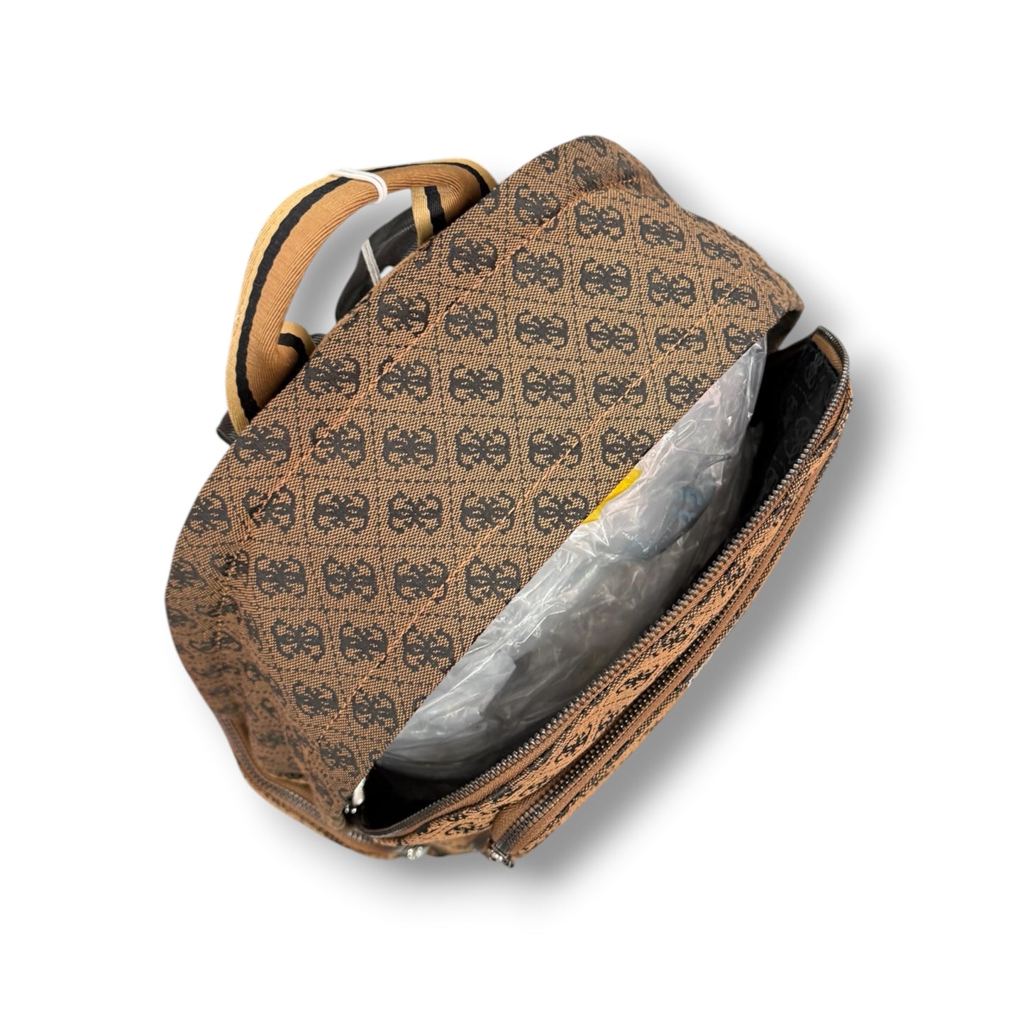 GUESS- Zaino Uomo, logato, Col.Marrone