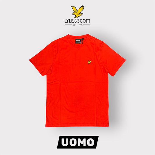 LYLE & SCOTT- T-Shirt Uomo Regular Fit, Col.Fiery Red