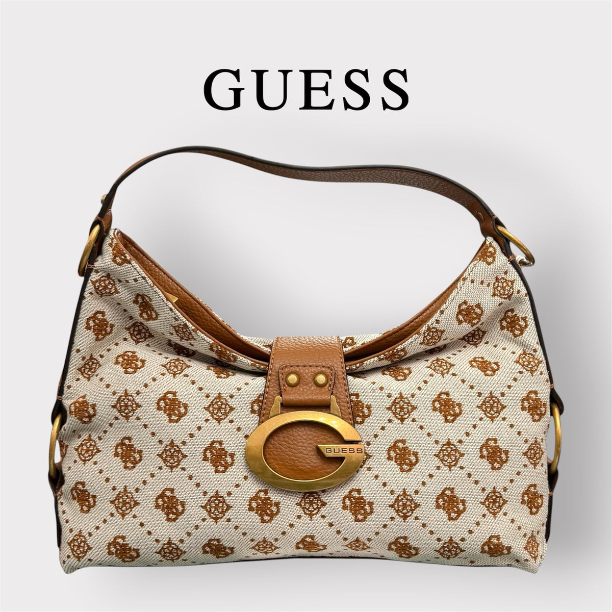 GUESS- Borsa Donna, Group:CAMDEN, Col.COGNAC LOGO