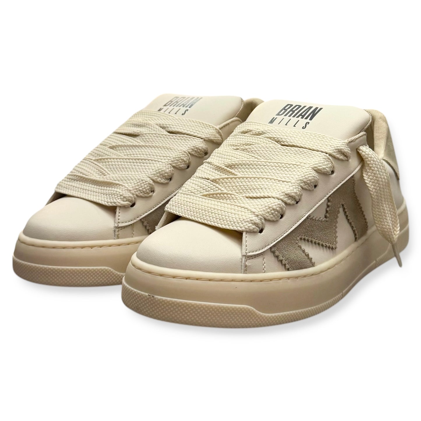 BRIAN MILLS- Scarpe Uomo, mod.555B, Col.Beige/Beige